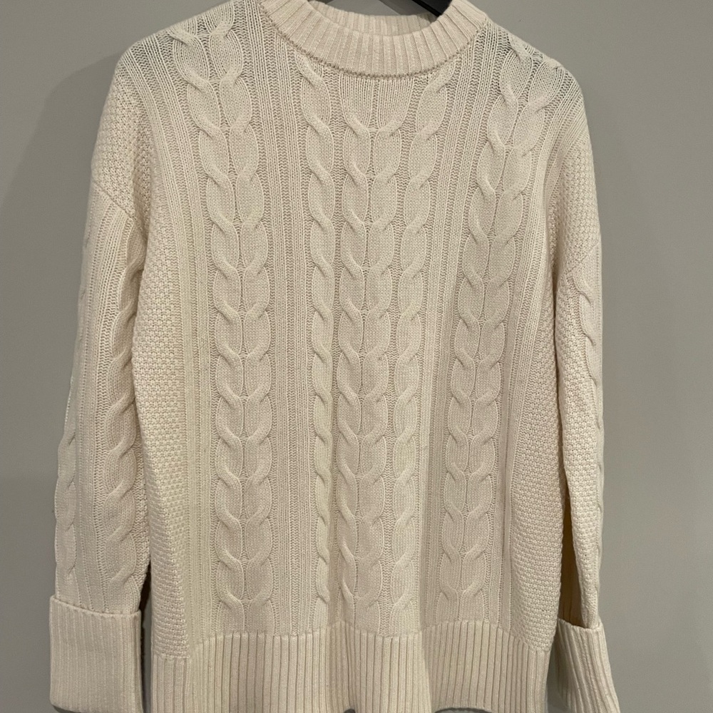 Cable knit sweater